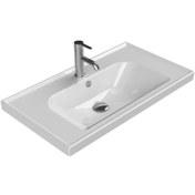 Resim Turkuaz Seramik Cerastyle Elite 80 x 45 CM Etajer Damlalıklı Lavabo 