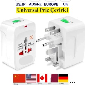 Resim Vwin Seyahat Adaptörü Priz Dönüştürücü Çevirici Fiş Universal Amerikan Ing Çin Japon S.arabistan 150+ÜLKEDE Sizinle 