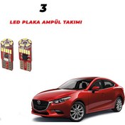 Resim Mazda 3 Plaka Ampül Set Beyaz Arıza Işığı Yakmaz Canbus 