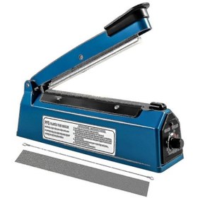 Resim 200mm Isı Paketleme Plastik Poşet Paketleme Makinesi Darbeli Paketleme Makinesi Mavi Vakumlu Gıda Paketleme Makinesi Poşet Paketleme Makinesi 