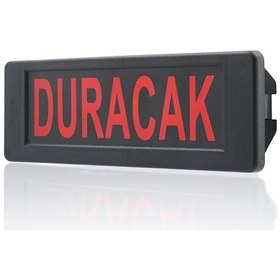 Resim 12v Duracak Göstergesi Ledli 200x70 Mm. Yüzey Montaj Sdıar12 Sanel 