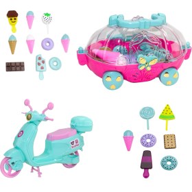 Resim Uzman İthalat Oyuncak Dondurma Arabası Scooter'lı 19 Parça Set 