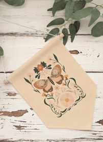 Resim Yatak Odası Duvar Dekoru, Pinterest Oda Dekoru, Boho Kanvas Flama Askılı Duvar Örtüsü Ve Süsü NO:501 - Renkli - 21 / 30 x 40 