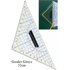 Resim Geoderik Üçgen Cetvel 32cm Ve Pistole Cetvel Takımı Yağlı Parşömen Milaj Kağıdı Eşel Takımı Modalist Terzi Çizim Çok Renkli 