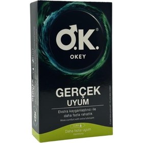 Resim Okey Gerçek Uyum Prezervatif 10 Adet 