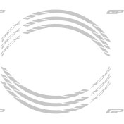 Resim GP Kompozit Honda PCX 125 / 150 2014-2023 Uyumlu Jant Şeridi Reflektif Gri 