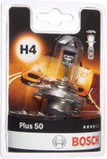 Resim gözparoto 2 Adet Bosch Plus50 H4 Ampul +%50 Daha Fazla Işık 
