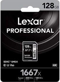 Resim Lexar Professional 128 Gb 1667X Sdxc Hafıza Kartı (250Mb/S-90Mb/S) 