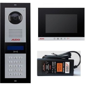 Resim AUDİO Audio 3002 10 Daire Görüntülü Şifreli 4.3'' Diafon Sistemi 