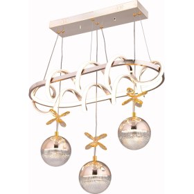 Resim Bafra Dart Yemek Masası 3 Top Siyah Avize 