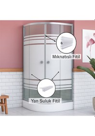 Resim Ayrıntıshop Duşakabin Yedek Parça Mıknatıslı Conta Suluk Fitil Set Takımı 6-8mm Şeffaf 