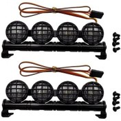 Resim Springsun Mn D90/d91/d99s Rc Araçları İçin Led Çatı Feneri, Yüksek Parlaklık, Dayanıklı Metal, Kolay Kurulum, 1/10 1/12 Tır Monster Truck 