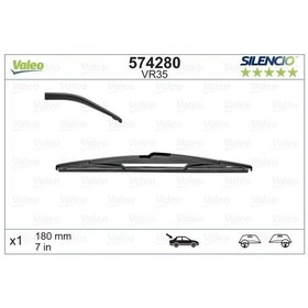 Resim VALEO 574280 Silecek Supurgesi Arka (X1) 180Mm C4 Ds4 6426XH (WF941547) 