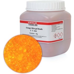 Resim KimyaLab Silikajel Turuncu Nem Alıcı 1 KG - İndikatörlü 