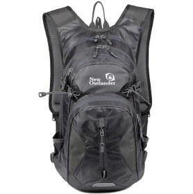 Resim Lemestar 20l Poliester Outdoor Sırt Çantası - Bisiklet, Yürüyüş, Kayak İçin Su Torbası İle Büyük Kapasite - Koyu Gri Çok Renkli 