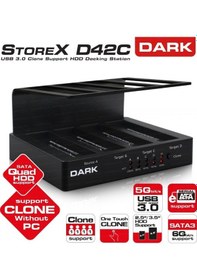 Resim Dark D42cdk Ac Dsd42c Usb3 0 Offline Clone 4lü Disk İstasyonu 