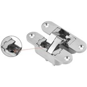 Resim Camaks Akordiyon Menteşe 110 Mm Sol Ayarlı ( Ayarlı Zamak Merkez ) 