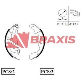 Resim Braxıs-ac0081 - Arka Fren Balatası Pabuc Kangoo Iıı Captur Clıo 