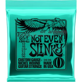 Resim Ernie Ball 2626 Not Even Slinky Nickel Wound Drop Tuning Elektro Gitar Teli (12 - 56) 