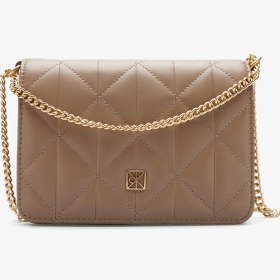 Resim Calvin Klein Quılted Mini Chain Kadın Kahverengi Cüzdan 