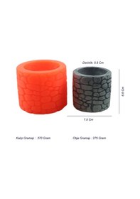 Resim Beton Saksı Silikon Kalıp - 117 