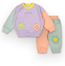 Resim Tuffy Kids Kız Bebek Hillary Smile Işlemeli Alt Üst Ikili Takım - Lila 