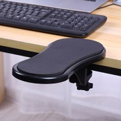 Resim Ergonomik Masa Kol Dayama Uzatıcı Ayarlanabilir Yükseklik ve Açıyla - Oyun ve Ofis Kullanımı için Rahat Dirsek Desteği, Klavye ve Fare Kurulumu için İdeal, Siyah, Ergonomik Bilek Desteği | Şık Tasarım | Dayanıklı Malzeme, Oyuncular için Masa Aksesuarları 
