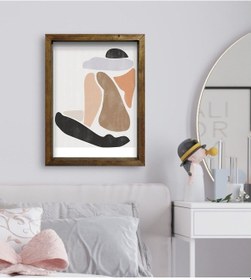 Resim Bk Gift Yatak Odası Konseptli Doğal Masif Ahşap Çerçeveli Tablo-1 (551113437) 