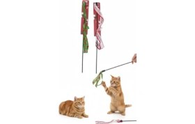 Resim Tp Buğz Yılbaşı Temalı Kedi Oyun Oltası 