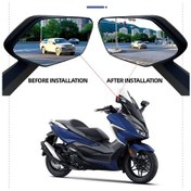 Resim Dinosaurs Forza 350 İçin Honda Forza 350 Forza 750 300 İçin Uygundur Değiştirilmiş Geniş Görüş Alanı Arka Görüş Lensi Dışbükey Lens Gosterildigi Gibi 