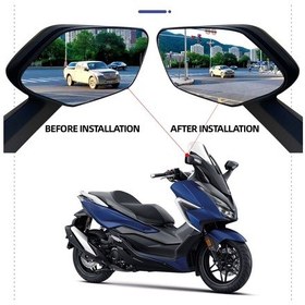 Resim Dinosaurs Forza 350 İçin Honda Forza 350 Forza 750 300 İçin Uygundur Değiştirilmiş Geniş Görüş Alanı Arka Görüş Lensi Dışbükey Lens Gosterildigi Gibi 