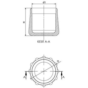 Resim Dış Üstü Lift Tapası 