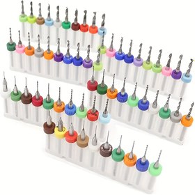 Resim 10 adet PCB Tungsten Karbür Makro Matkap Uçları Seti - Baskı Devresi için Mikro Karbür Matkap Ucu, Amber Bal Saksı Kabartmalı Taş ve Takı, Yuvarlak Shank, Kaplamasız Çelik Kaplama, Takı Yapımı | Yuvarlak Shank Matkap Ucu | Mikrokarbür Malzeme 