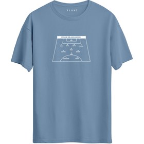 Resim Efsane Milan Kadrosu - Regular T-Shirt - Mavi / 4XL 