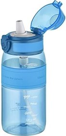 Resim Uzspace FiftyFifty Pipetli(ısırılamaz) 440 ml Silikon Gövde Tritan Su Matarası 