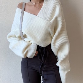 Resim Kadınların Zarif Omuzdan Batwing Kollu Kazak - Asimetrik Etek, Bol Kesim Kısa Uzunluk, Orta Esneklik, Düz Renk, Sonbahar/Kış Katmanları İçin Mükemmel, Rahat Şık Üst, Kış Modası, Şık Örgü, Orta Esneklikli Kumaş, Ribana Kazak, Ribana Kazak Üstü, Kadınlar İçin Kış Giysileri, Kadınlar İçin Sonbahar Giysileri, Kadınlar İçin Kış Kazak, Kadınlar İçin Kazak, Kadınlar İçin Kazak 