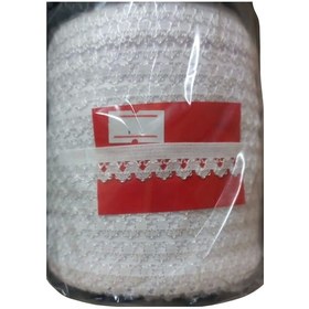 Resim Çamaşır Lastiği Dantelli 1 Cm 75 Metre 1 Top Beyaz 1. Model 