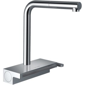 Resim Hansgrohe Aquno Select M81 Tek Kollu Eviye Bataryası 250 Çekilebilir Gaga, 2jet, Sbox Krom 73830000 