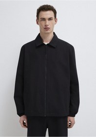 Resim Mavi - Fermuarlı Siyah Gömlek 0211883-900 Siyah 