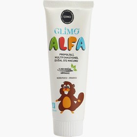 Resim Glimo Alfa Propolisli %100 Doğal Çocuk Diş Macunu 50 ml 