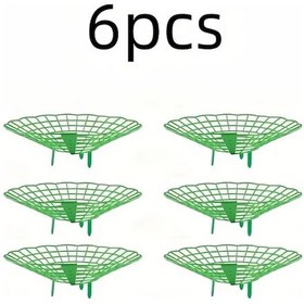 Resim Tongdashop 6 Parça Yeşil Çilek Dikim Kafesi 3 Ayaklı Pvc Bitki Destek Bahçe Aleti 