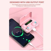 Resim Xindoker F9-5 Bluetooth Kulaklık: Şarj Kılıfı İle Taşınabilir Şarj, Led Pil Göstergeli, Dokunmatik Kontrol F9-5 
