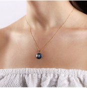 Resim 14 Ayar Nazarlık Altın Kolye Mine 