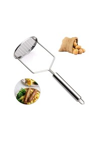 Resim Lüks Paslanmaz Metal Patates Ezici Püre Yapıcı 