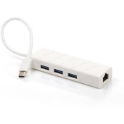 Resim DARK DK-AC-U31X3GL USB3.1 TypeC-3 x USB3.0 HUB ve 1 x Gigabit Ethernet 