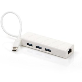 Resim DARK DK-AC-U31X3GL USB3.1 TypeC-3 x USB3.0 HUB ve 1 x Gigabit Ethernet 