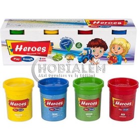 Resim Heroes. 4 Renk. Oyun Hamuru. Büyük Oyun Hamuru. Kaliteli. Eğitici 