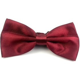Resim Demfashion Bordo Düz Erkek Papyon Bordo 