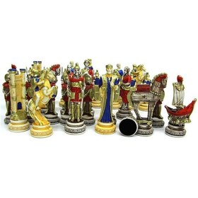 Resim Satranç Taşı Polyester Büyükboy Truva Dekoratif Hediyelik 