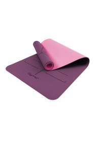 Resim Gymo Hizalamalı 6mm TPE Yoga Matı Pilates Minderi Mürdüm 